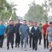 Kapolsek Siak Hulu Olahraga Bersama Menko Polhukam dan Kapolda Riau