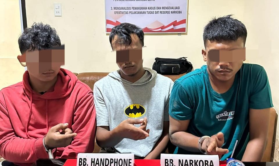 3 Pelaku Narkoba di Ringkus Tim Ojoloyo, 2,16 Gram Sabu Ikut di Amankan