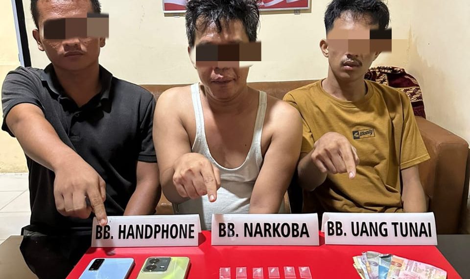 3 Warga Pangkalan Serik di Ringkus Sat Narkoba Polres Kampar