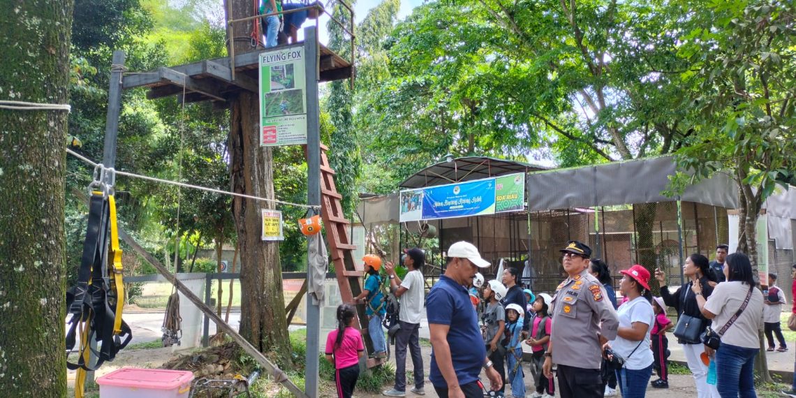 Kapolsek Siak Hulu Pimpin Langsung Patroli ke Objek Vital dan Tempat Wisata