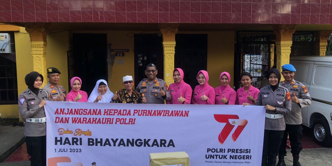 Jelang Hari Bhayangkara, Polres Kampar Gelar Anjangsana ke Purnawirawan dan Warakauri