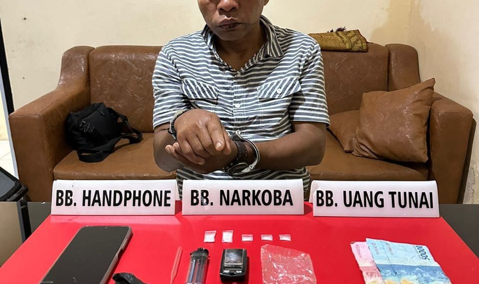 Narkoba di Simpan Dalam Kotak Rokok, Warga Penyasawan Diringkus Tim Ojoloyo