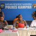 Konferensi Press Polres Kampar, Pelaku Narkoba di Tangkap Dengan Barang Bukti 3,3 Kilogram