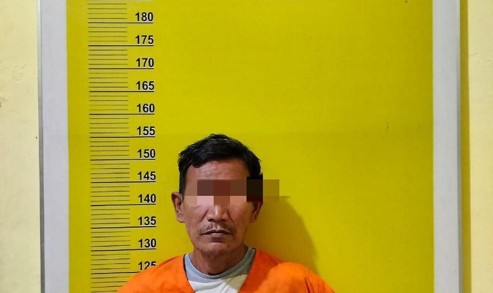 Nekat Cabuli Anak Tiri, Pria Bejad Ini di Tangkap Polsek Kampar Kiri Hilir