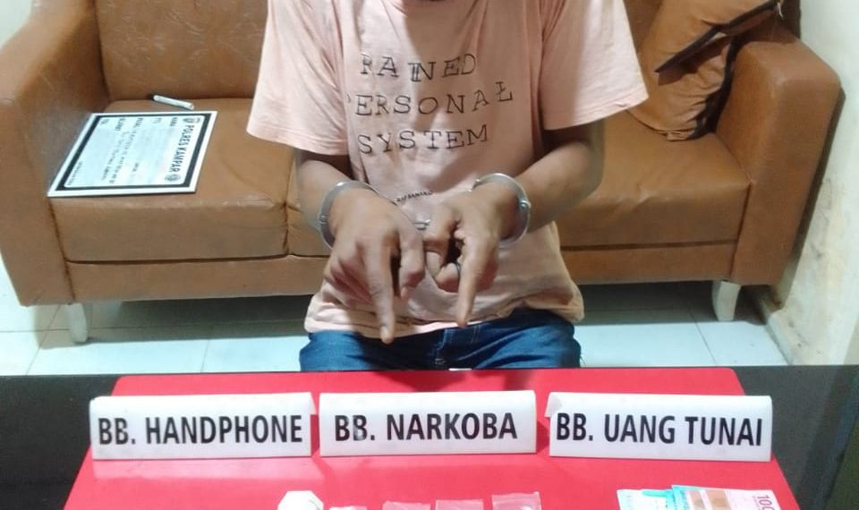 Pelaku Narkoba Ditangkap Tim Ojoloyo di Parkiran Metropolitan Tampan