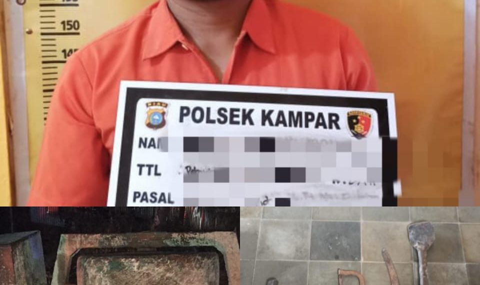 Tertangkap Tangan, Pelaku Pencurian di Serahkan Warga Ke Polsek Kampar