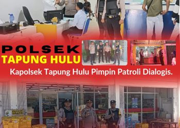 Kapolsek Tapung Hulu Pimpin Kegiatan Patroli Di Wilayah Hukum Polsek Tapung Hulu