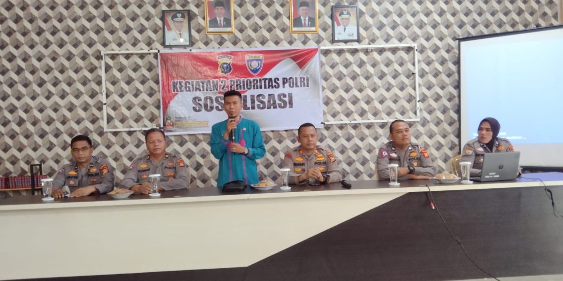 Antisipasi Kenakalan Remaja dan Balap Liar, Satbinmas dan Satlantas Polres Kampar Sosialisasi ke SMK N 1