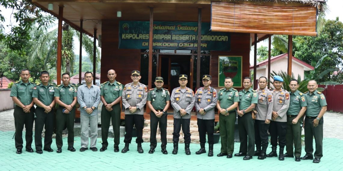 Perkuat Silaturahmi, Kapolres Kampar Kunjungi Makodim 0313/ KPR dan Kejakaan Negeri Kampar