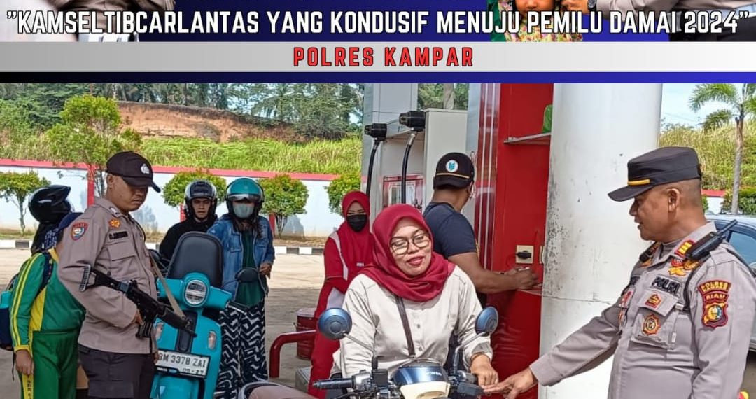 Kapolsek Tapung Hulu Berikan Himbauan Pemberlakuan Ops Zebra Lancang Kuning 2023