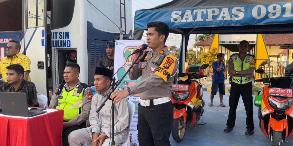 Ops zebra lancang kuning 2023, Satlantas Polres Kampar Beri ceramah agama kepada pelanggar lalu lintas