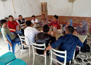 Silaturahmi Bersama Ketua Panwaslu dan Ketua PPK, Kapolsek Tapung Hulu Sampaikan Beberapa Poin