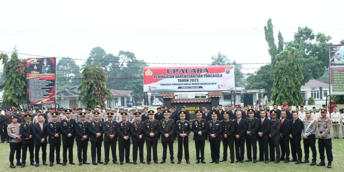 Polres Kampar Gelar Upacara memperingati Hari kesaktian Pancasila Tahun 2023