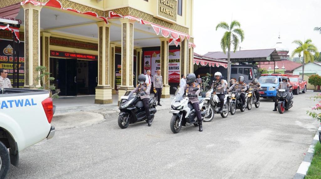 Polres Kampar Patroli Gabungan Skala Besar Bersa Stake Holder Dalam Rangka Penanganan Karhutla