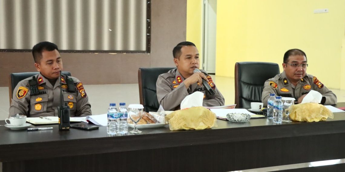 Kapolres Pimpin Langsung Pelaksanaan Gelar Operasional Dan Anev Kinerja