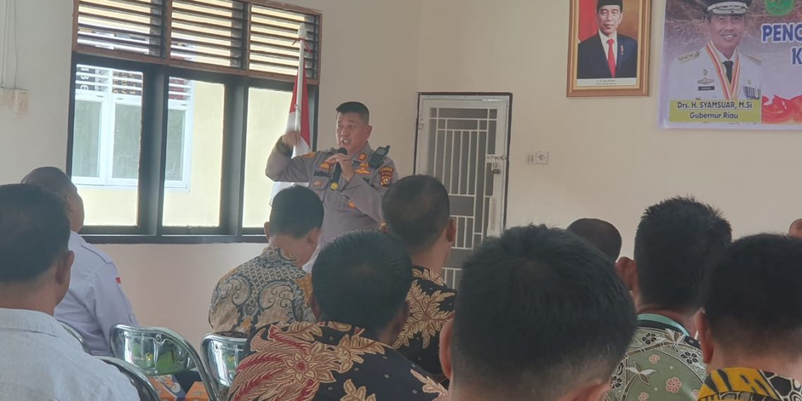 Gencar, Polsek Siak Hulu Sosialisasi Pencegahan Penanganan Kebakaran Hutan dan Lahan