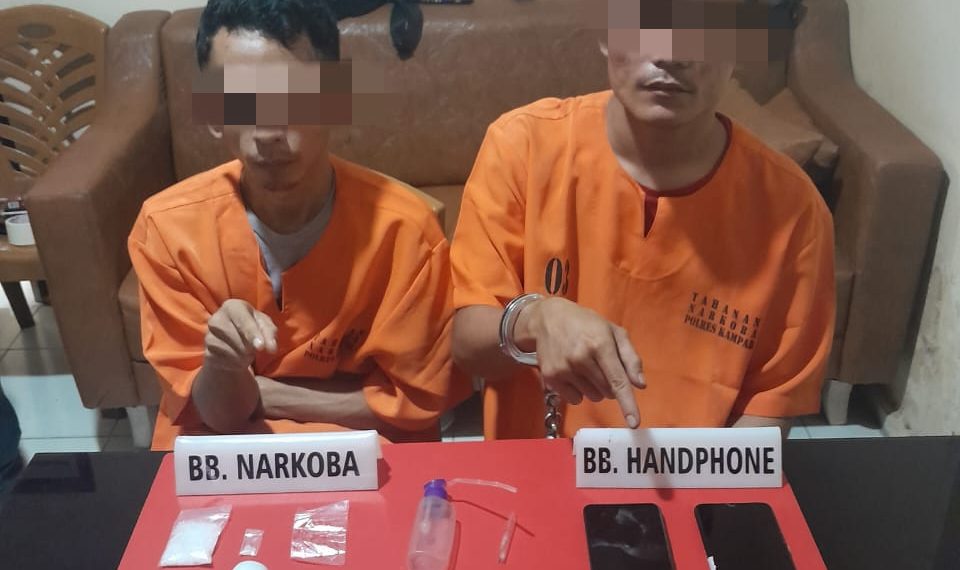 Satnarkoba Tangkap 2 Pelaku Narkoba di Desa Tanjung Berulak