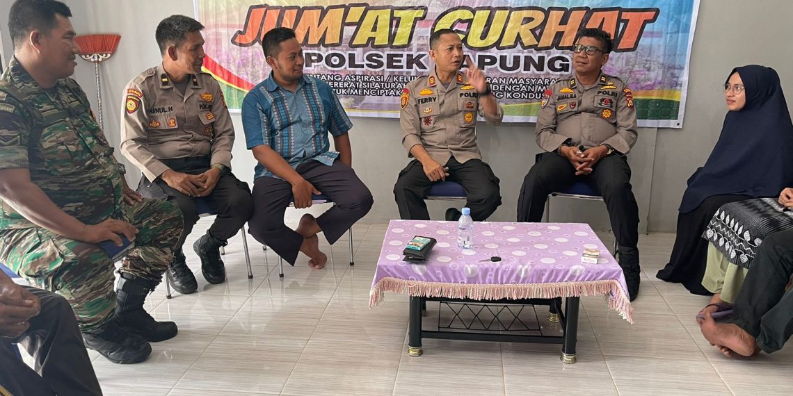 Plh Kapolsek Tapung Gelar Jumat Curhat Untuk Mendengarkan Curhatan Langsung Masyarakat Desa Sei Lembu Makmur
