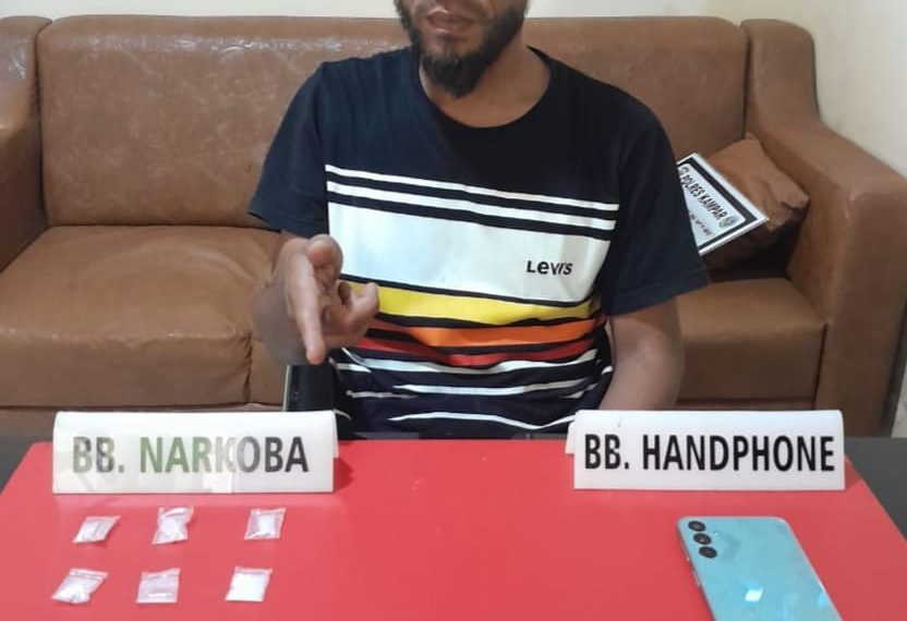 Satnarkoba Polres Kampar Tangkap Pelaku Narkoba di Desa Binuang