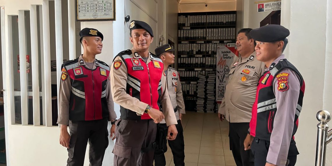 Tingkatkan intensitas Patroli Sat Samapta Polres Kampar Ke KPU dan Bawaslu