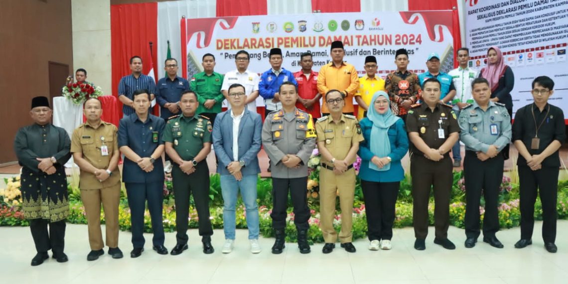 Polres Kampar Deklarasi Pemilu Damai Tahun 2024