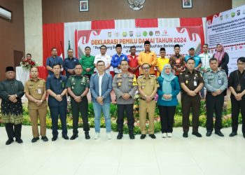 Polres Kampar Deklarasi Pemilu Damai Tahun 2024