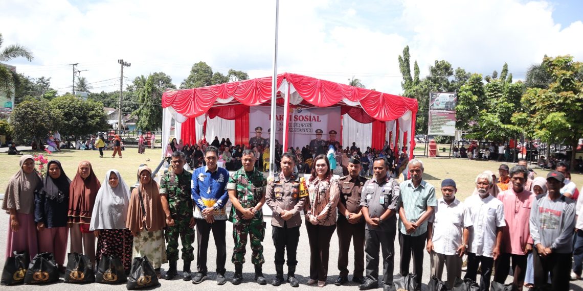 Polres Kampar melaksanakan Bansos dalam Rangka Kunjungan Kerja Waka Polri Ke Riau