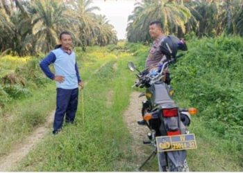 Polsek Tapung Patroli Karlahut di Desa Petapahan
