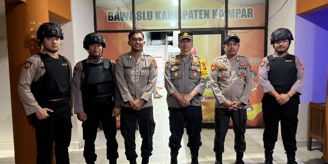 Tingkatkan Intensitas Patroli, Sat Samapta Polres Kampar Patroli Perintis Presisi ke KPU dan Bawaslu Kampar