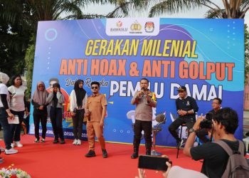Pemilu Damai, Polres Kampar Ajak Milenial Anti Hoax dan Anti Golput