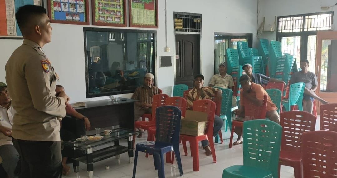 Polsek Tapung Hilir Gandeng Tokoh Masyarakat dan Pemerintah Desa Wujud kan Pemilu Damai 2024