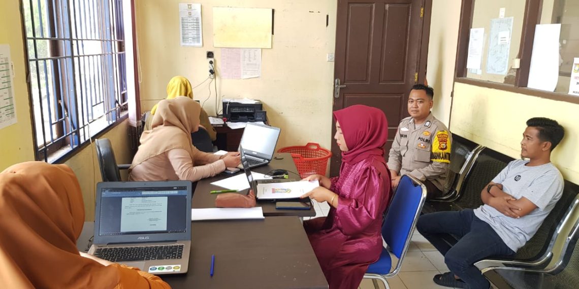 Wujudkan Pemilu Damai 2024 Polsek Tapung Hilir Lakukan Cooling System di Desa Kota Garo