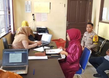 Wujudkan Pemilu Damai 2024 Polsek Tapung Hilir Lakukan Cooling System di Desa Kota Garo