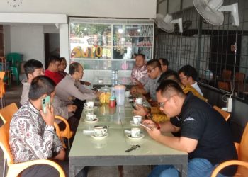 Polsek Kampar Cooling System Dalam Rangka Pemilu Damai 2024 di Air Tiris