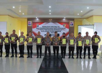 Polres Kampar Gelar Sosialisasi Dipa, Penandatanganan Pakta Integritas dan Penyerahan RKA-KL T.A. 2024