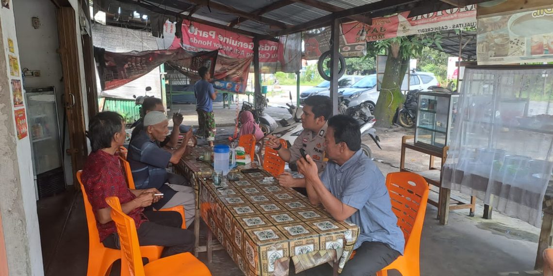 jelang Pemilu 2024 Bhabinkamtibmas desa Bencah kelubi sampaikan Coolling System