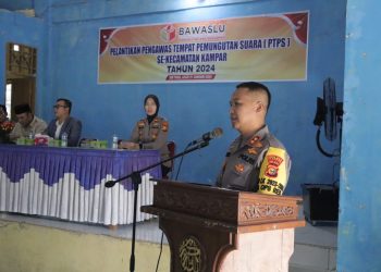 Kapolres Kampar AKBP Ronal Sumaja.Sik Hadiri pelantikan dan Pelatihan (PTPS) Se Kecamatan kampar