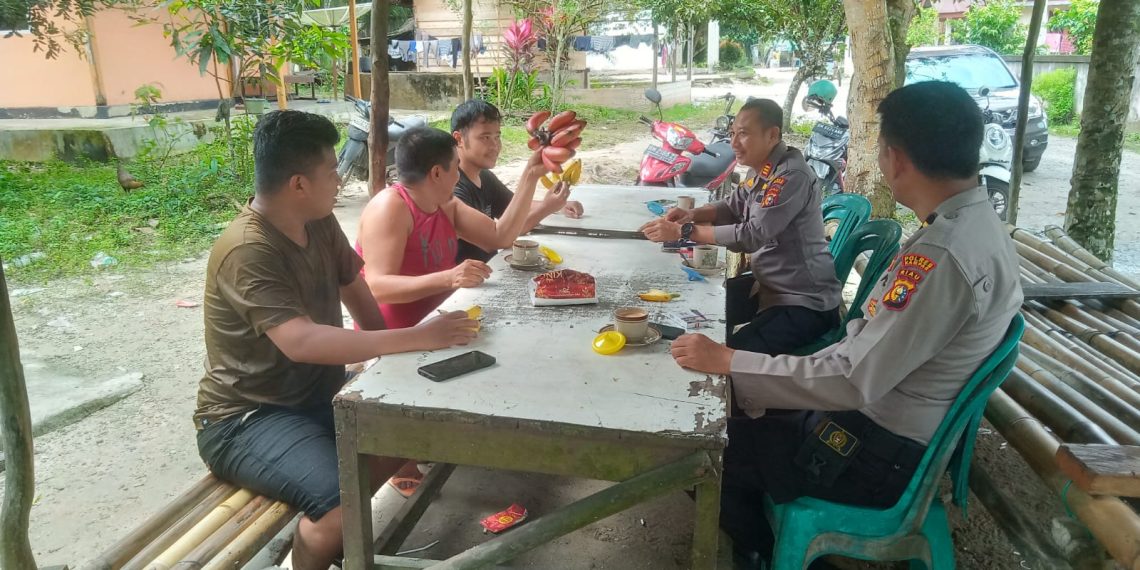 Cooling System Pemilu Damai, Waka Polsek Tapung Tinjau Lokasi Banjir