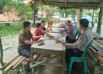 Cooling System Pemilu Damai, Waka Polsek Tapung Tinjau Lokasi Banjir