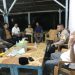 Hingga Malam, Bhabinkamtibmas di Perhentian Raja ini Masih Sambangi Warganya