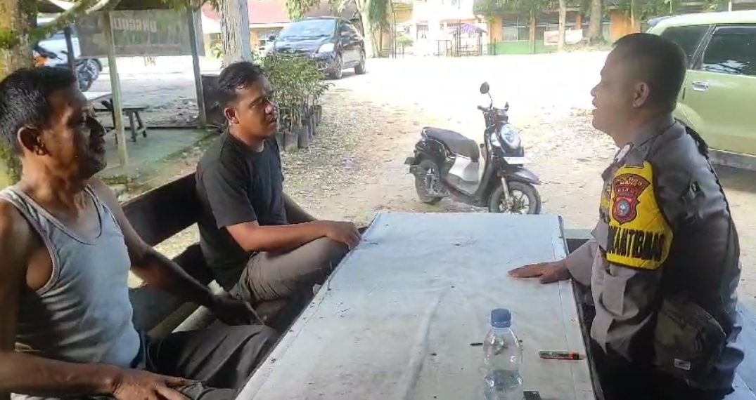 Kapolsek Tambang Laksanakan Himbauan Pemilu 2024 Tertib, Aman Dan Damai
