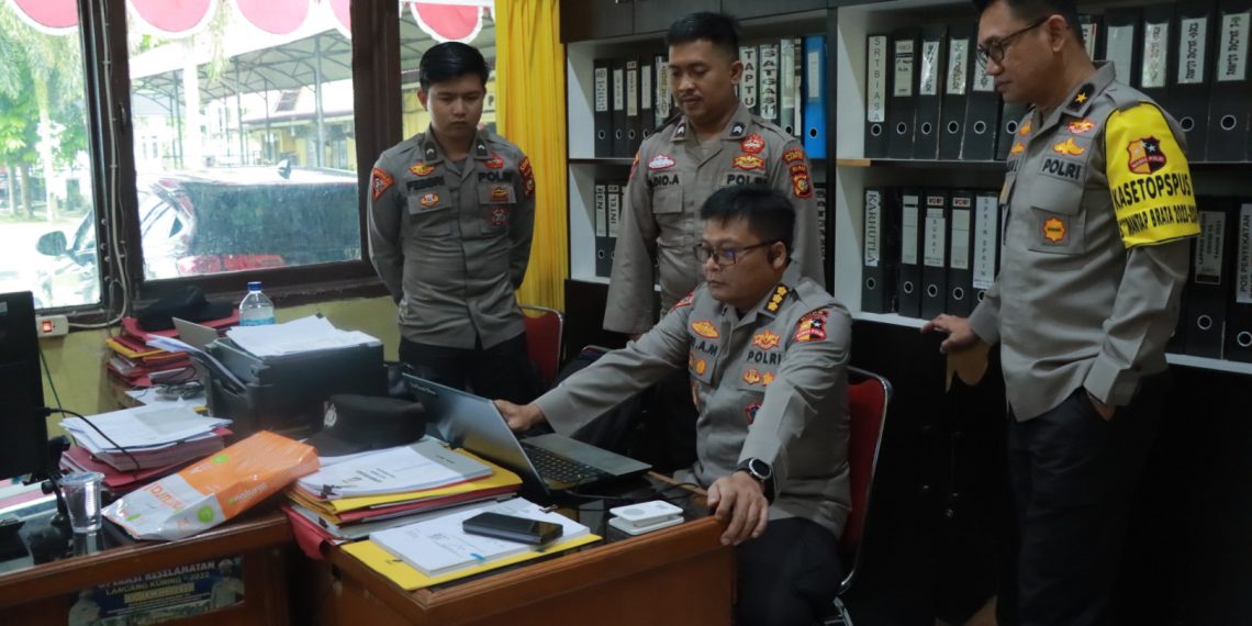 Tim Sops Mabes Polri Asistensi Keamanan Pemilu di Polres Kampar