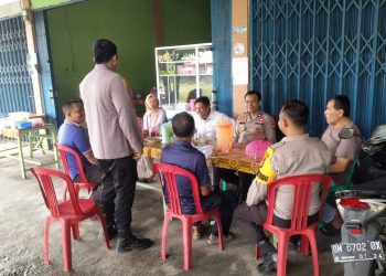 Blusukan Kamtibmas, Kapolsek Bangkinang Barat Duduk Bareng Warga Sampai Cooling System