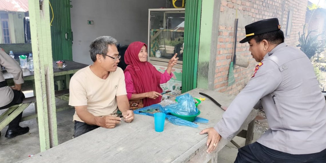 Kapolsek Tambang Berdialog Bersama Warga, Sembari Ajak Jaga Keamanan Menuju Pemilu 2024