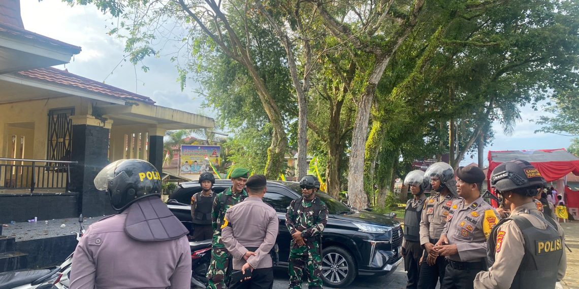 Kasat Samapta Polres Kampar Patroli Dalam Rangka Pengamanan Pemilu Tahun 2024