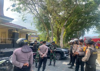 Kasat Samapta Polres Kampar Patroli Dalam Rangka Pengamanan Pemilu Tahun 2024