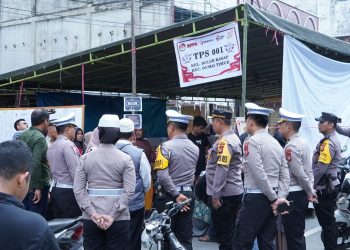 *PASTIKAN SITUASI AMAN, DIRLANTAS SELAKU PAMATWIL MONITORING TPS DI WILAYAH DUMAI*
