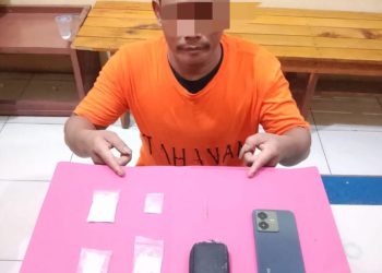 Bandar Narkoba Diamankan Bersama Barang Bukti Shabu-shabu 13.20 Gram di Desa Kepau Jaya
