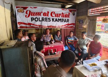 Kasat Binmas Polres Kampar Kembali Laksanakan Jum’at Curhat