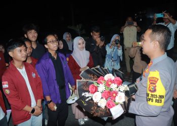 Mahasiswa Kampar Apresiasi Kinerja Polres Kampar Dalam Pengamanan Pemilu 2024
